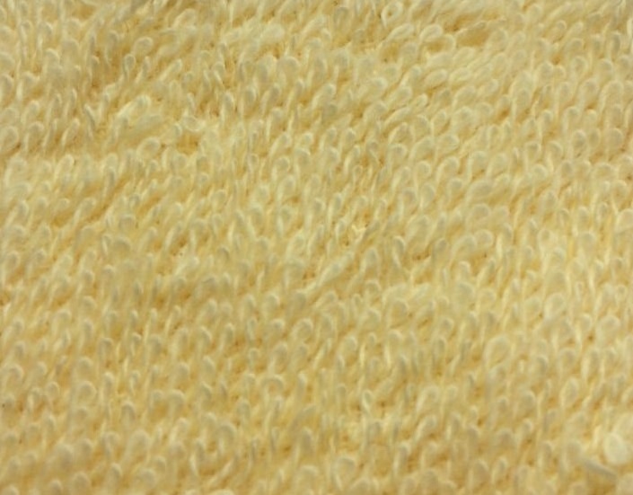Ткань махровая желтая