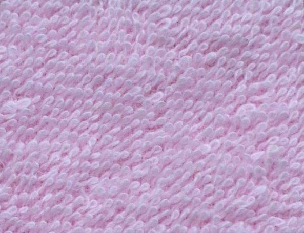 Полотно махровое розовое