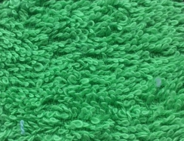 Ткань махровая зеленая