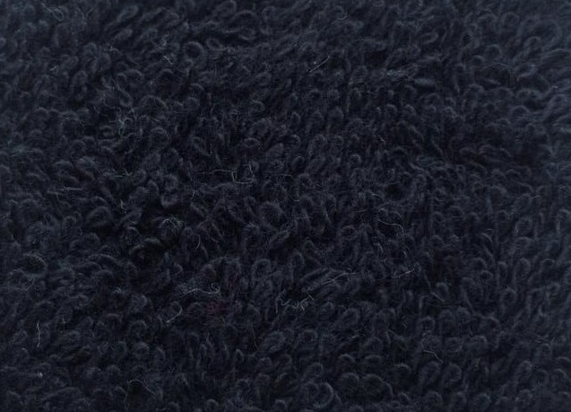 Ткань махровая черная